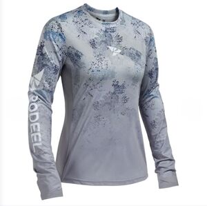 Rodeel Women's Long Sleeve Fishing Sport Running Quick Dry Shirts Athletic Sz XL